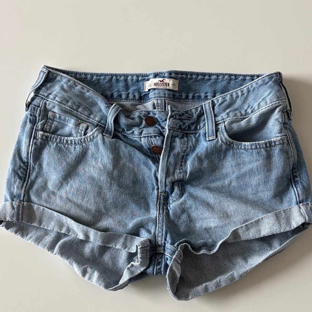 Hollister Women's Light Blue Jean Shorts Size 0/24